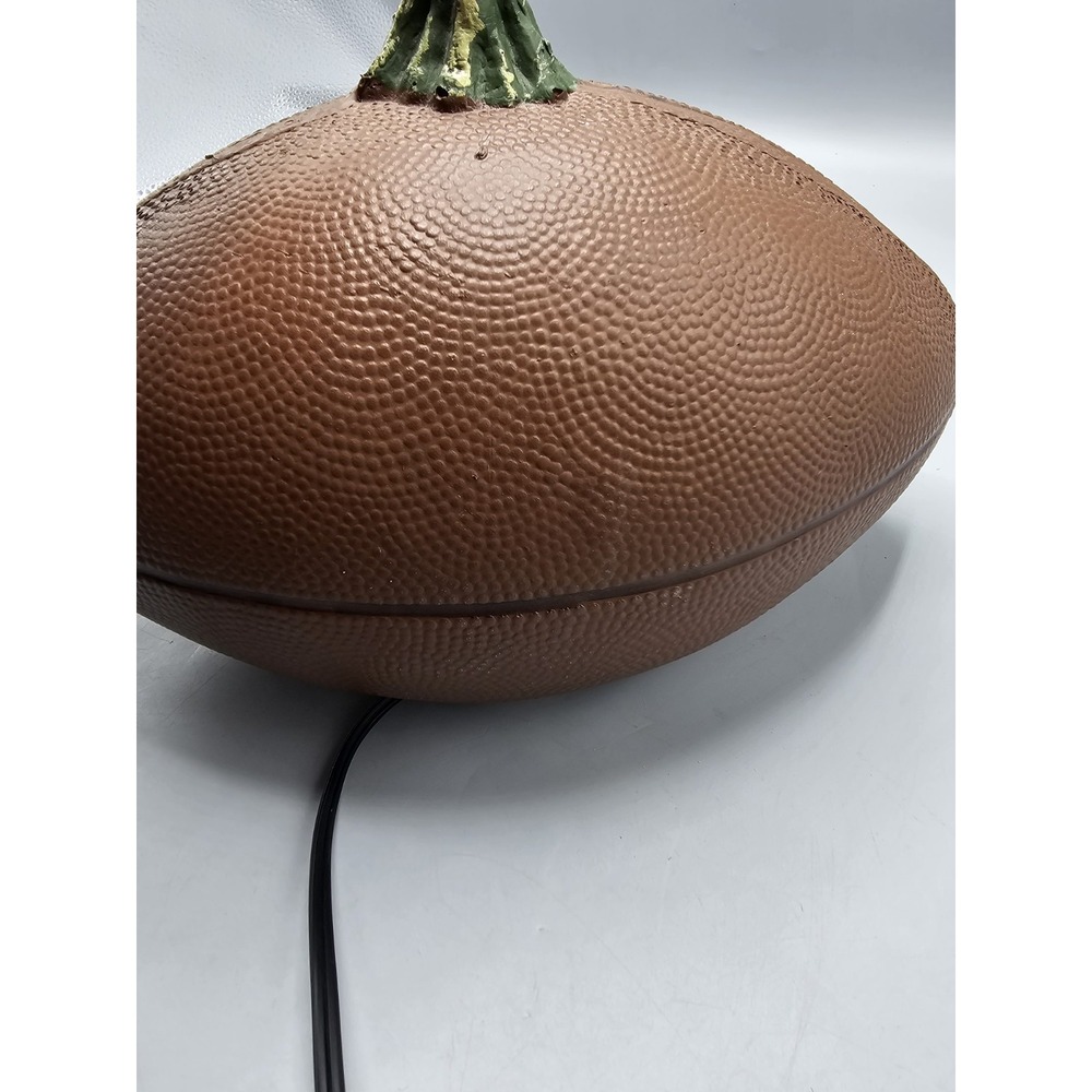 Vintage Football Jack-O-Lantern‎ Pumpkin Halloween Foam Blowmold Lighted Tested! - Picture 4 of 10